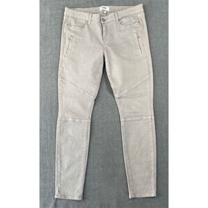 Paige Moto Skinny‎ Jeans Women 32 Gray Stretch Biker Style Grunge Streetwear